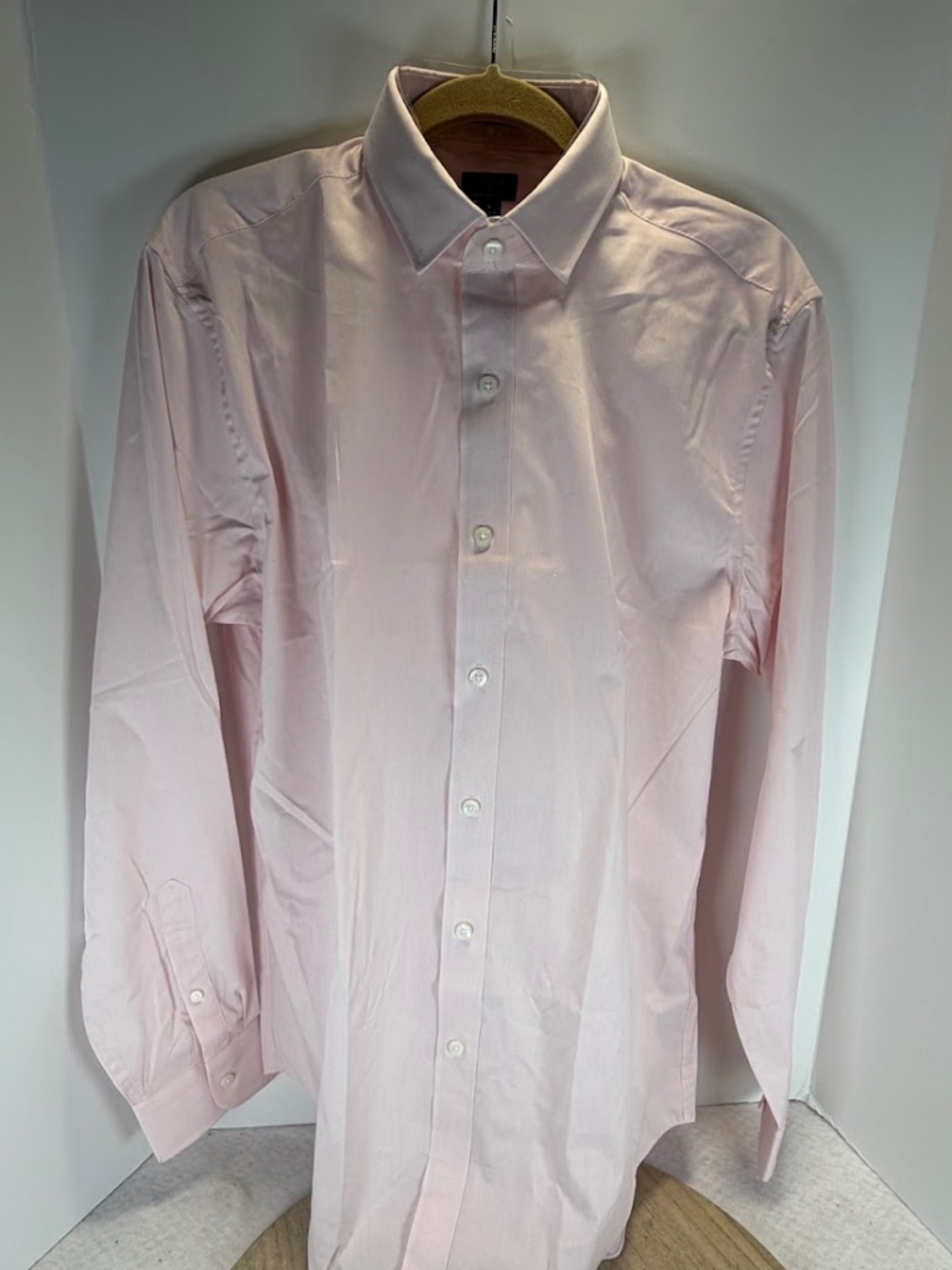J.Crew Performance Dress Shirt Mens Large Pink 2-Way Stretch Quick Dry NWT